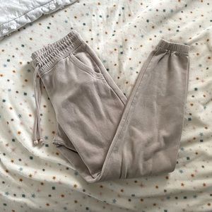 tan H&M joggers size small